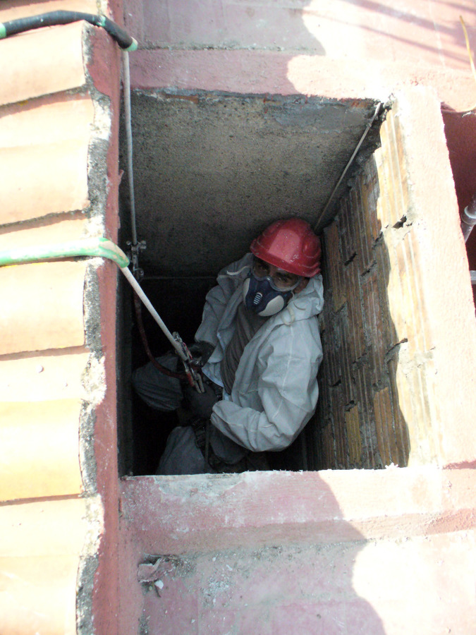 SUSTITUCION DE BAJANTES DE URALITA EN SITIO CONFINADO 2