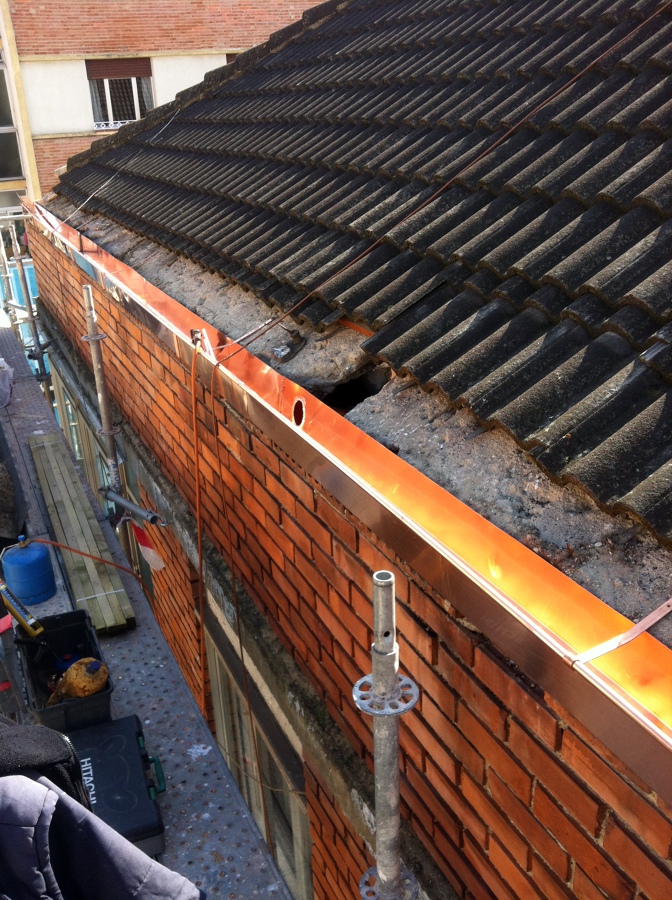 Sustitución de canalones