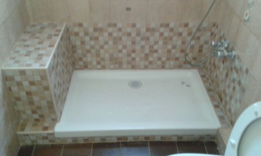 sustitución de plato de ducha