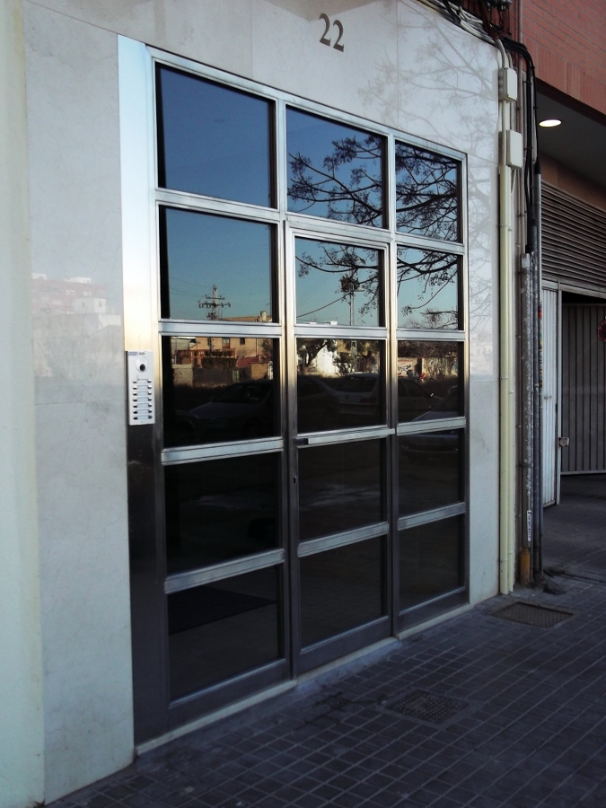 Sustitución de puerta de patio en acero inoxidable