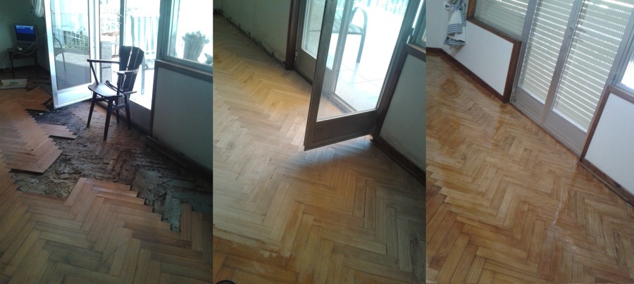 Sustitución parcial de parquet