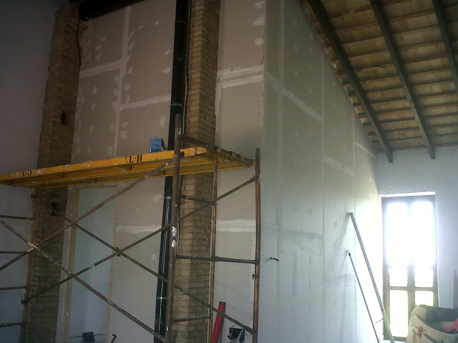 Tabique divisorio de Pladur