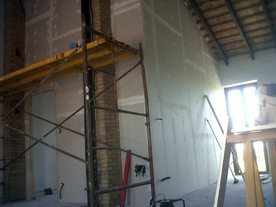 Tabique divisorio de Pladur