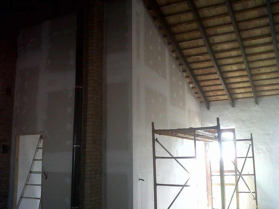 Tabique divisorio de Pladur