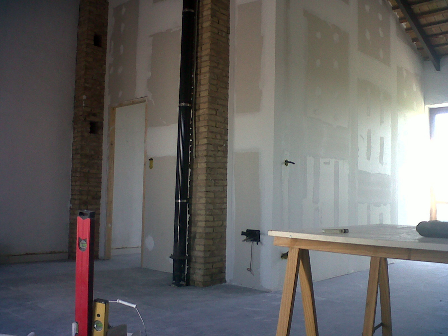 Tabique divisorio de Pladur