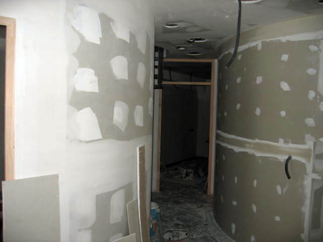 Tabiques separadores en curva 