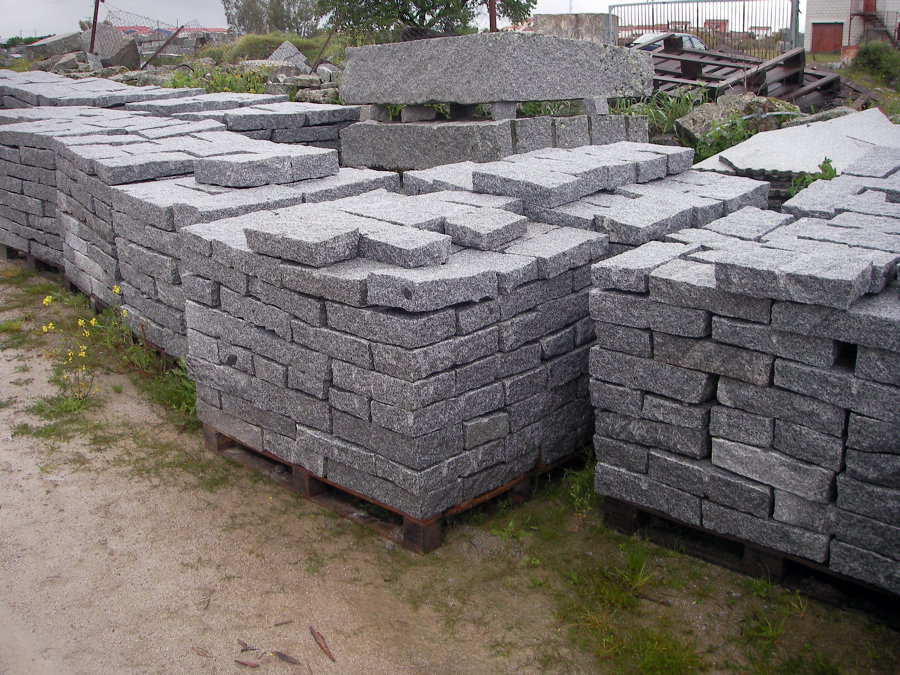 Tablas o mamposterías de granito