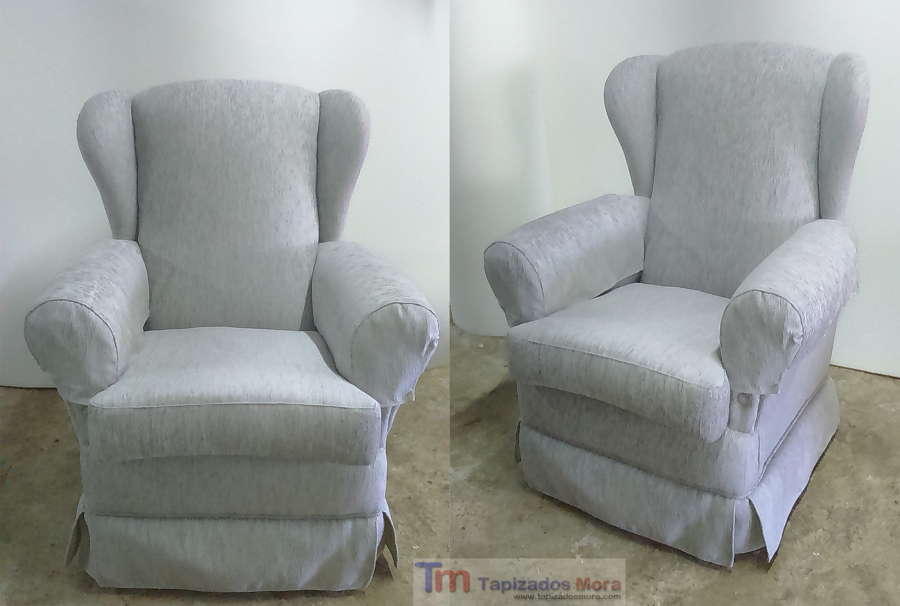 Retapizado y refuerzo de butacas orejeras