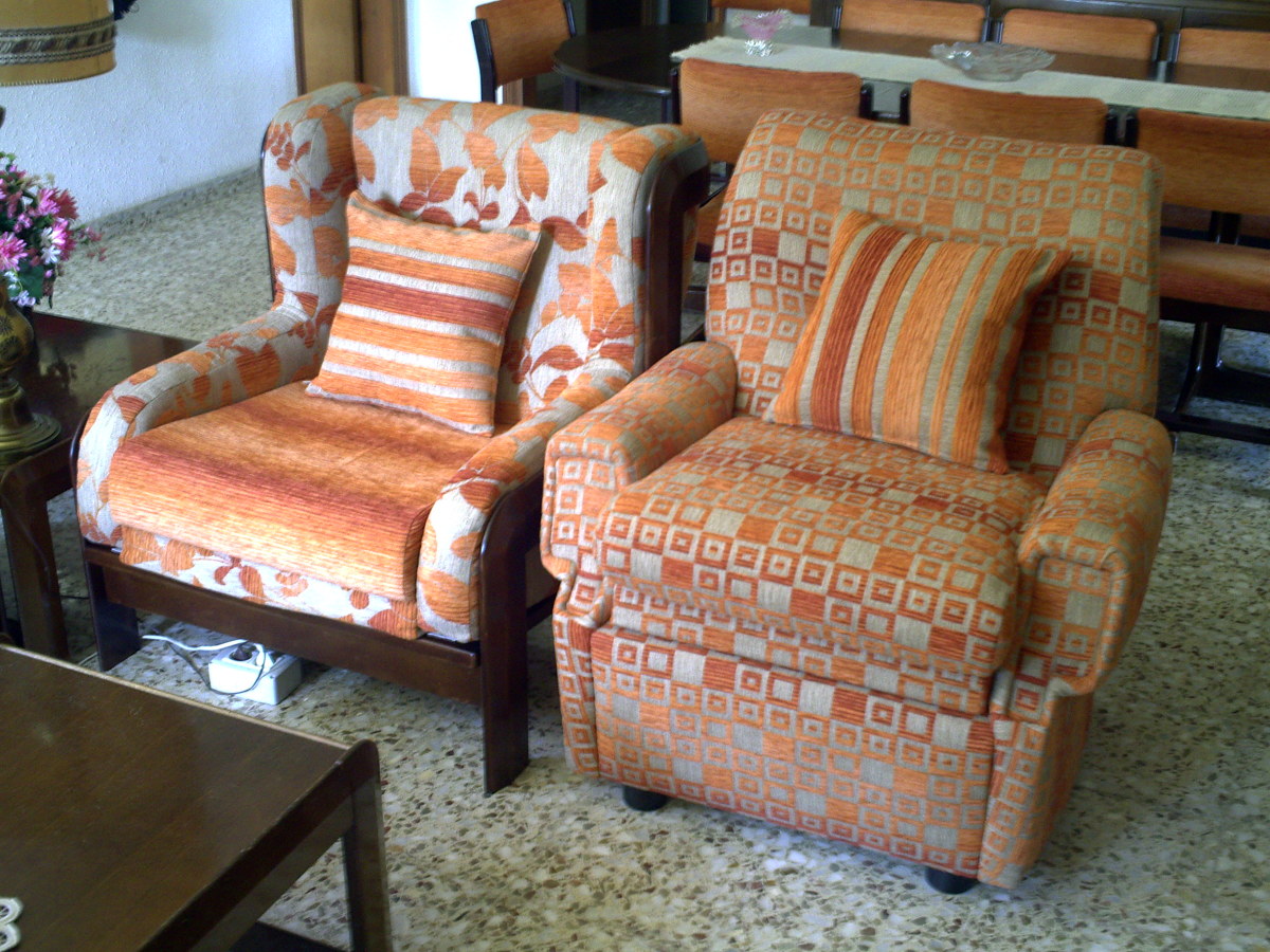 Tapizado de dos butacas