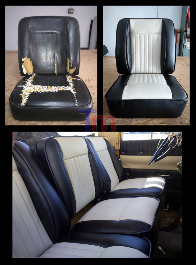 Restauración asientos Land Rover clasico
