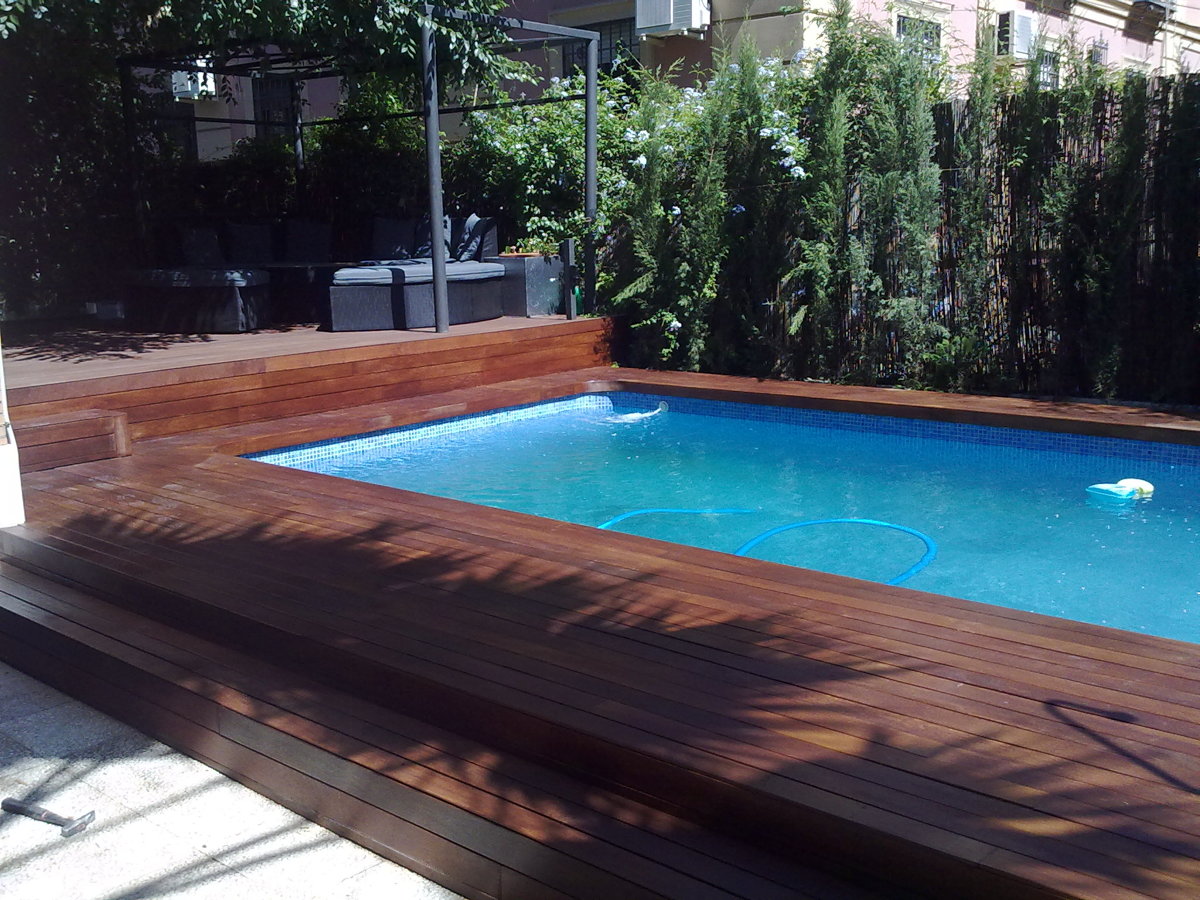 Tarima de IPE para exterior después(despues)