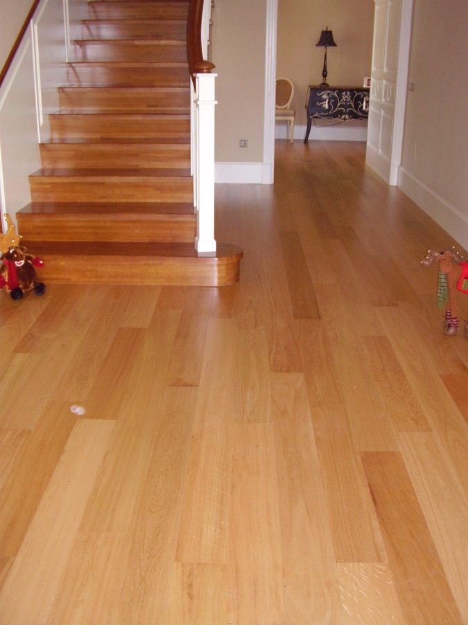 Tarima flotante de madera de robbe