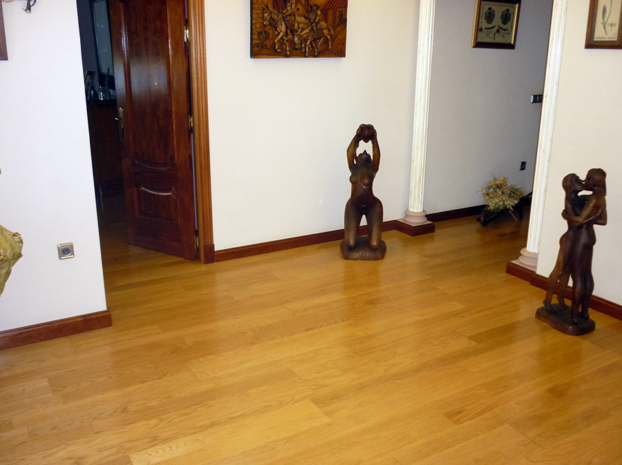 Tarima Flotante de Madera Natural