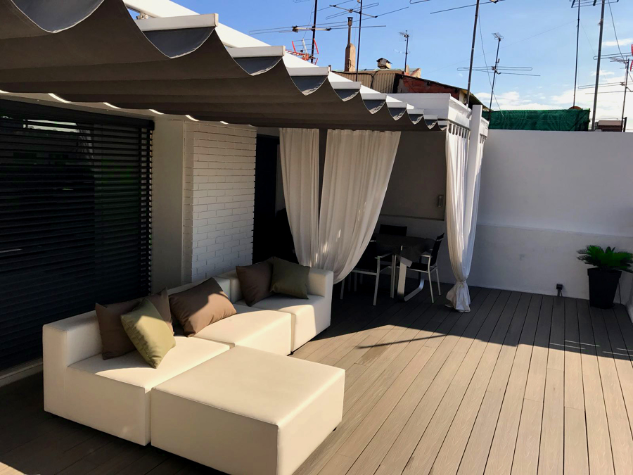 tarima exterior sintetica