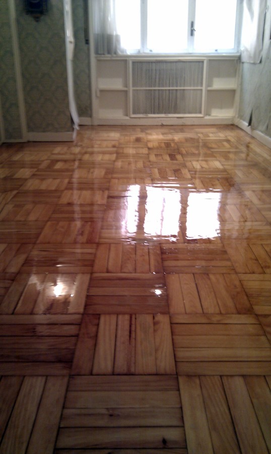 Tarima tradicional poliuretanoParquet