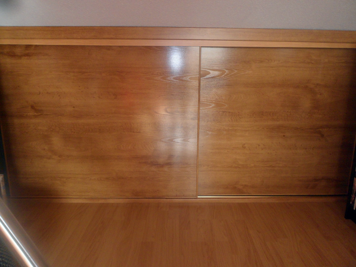 tarima y frente armario