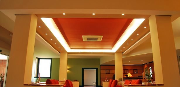 Techo con iluminación