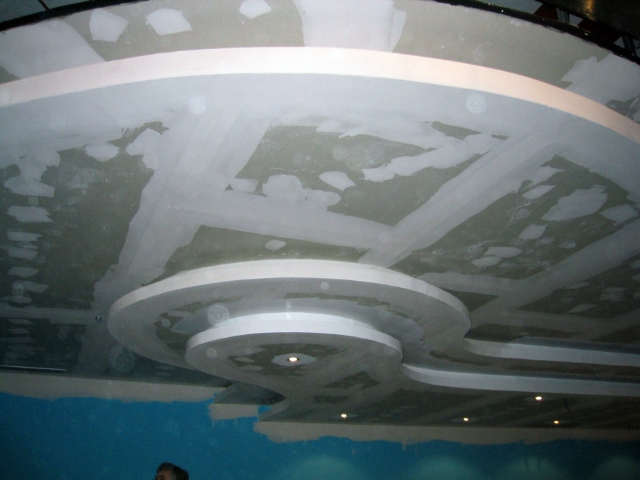 Techo decorativo de yeso laminado