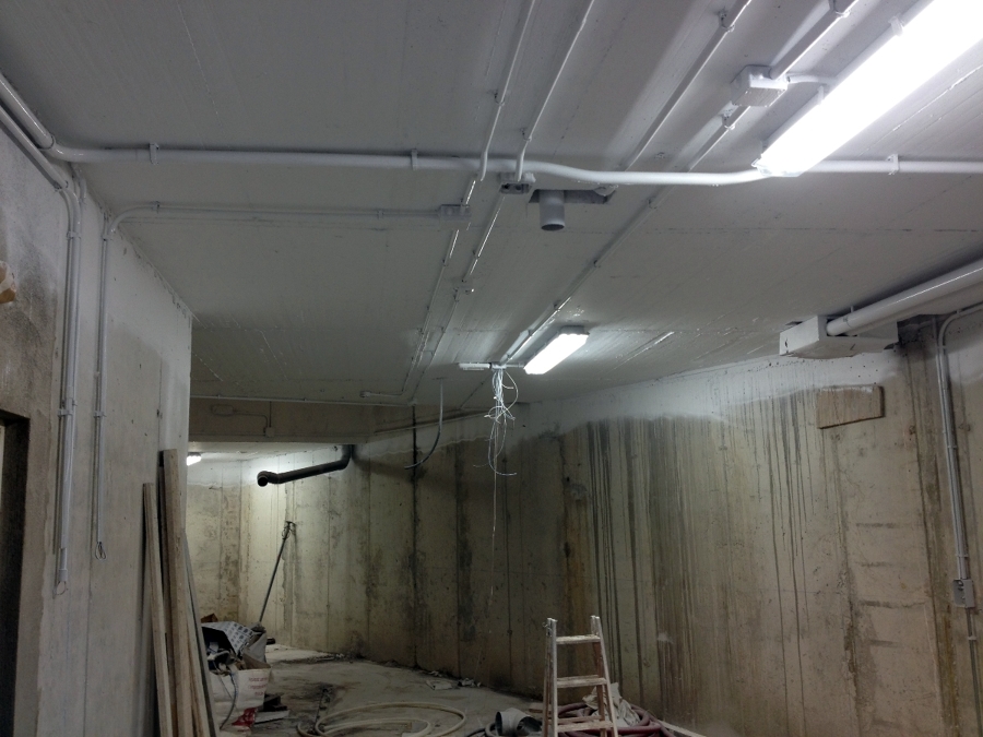 techo garaje pintado