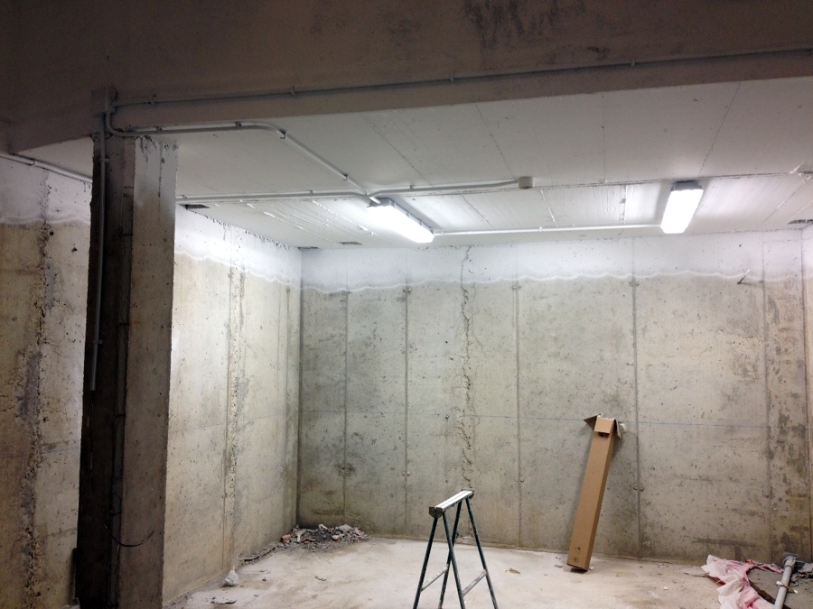 techo garaje pintado