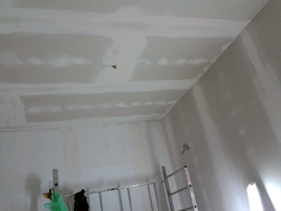 Techo y tabique de pladud.