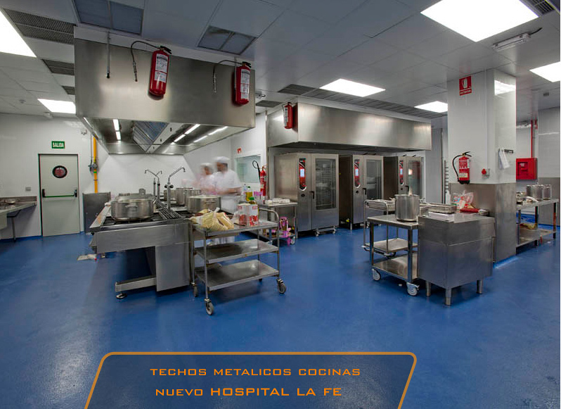 Techos cocinas Hospital LA FE
