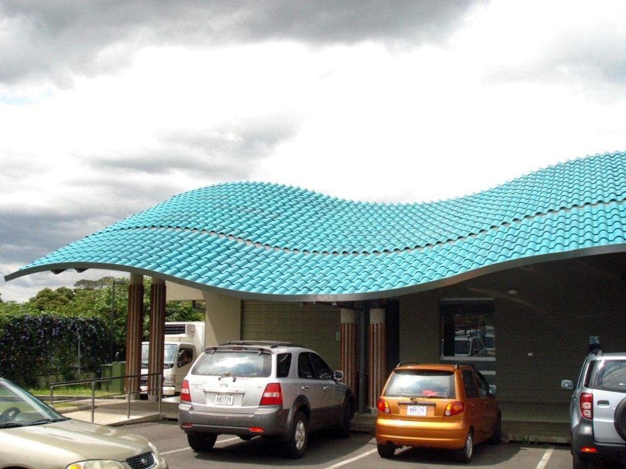 Teja plástica rápida de instalar