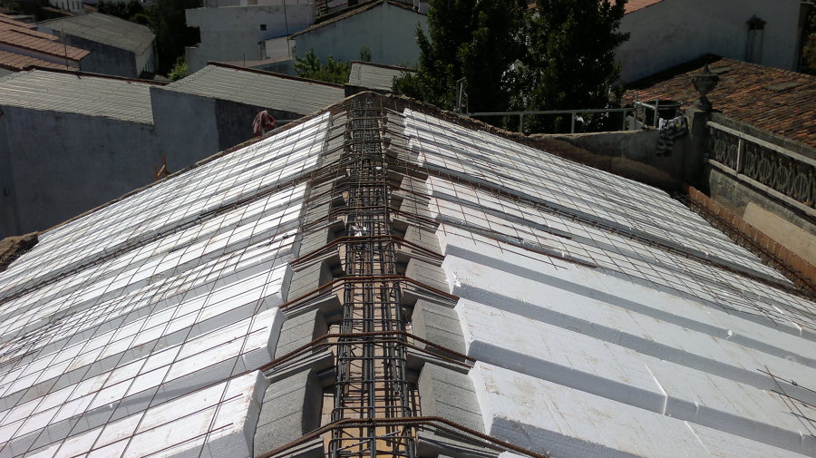 tejado en contruccion