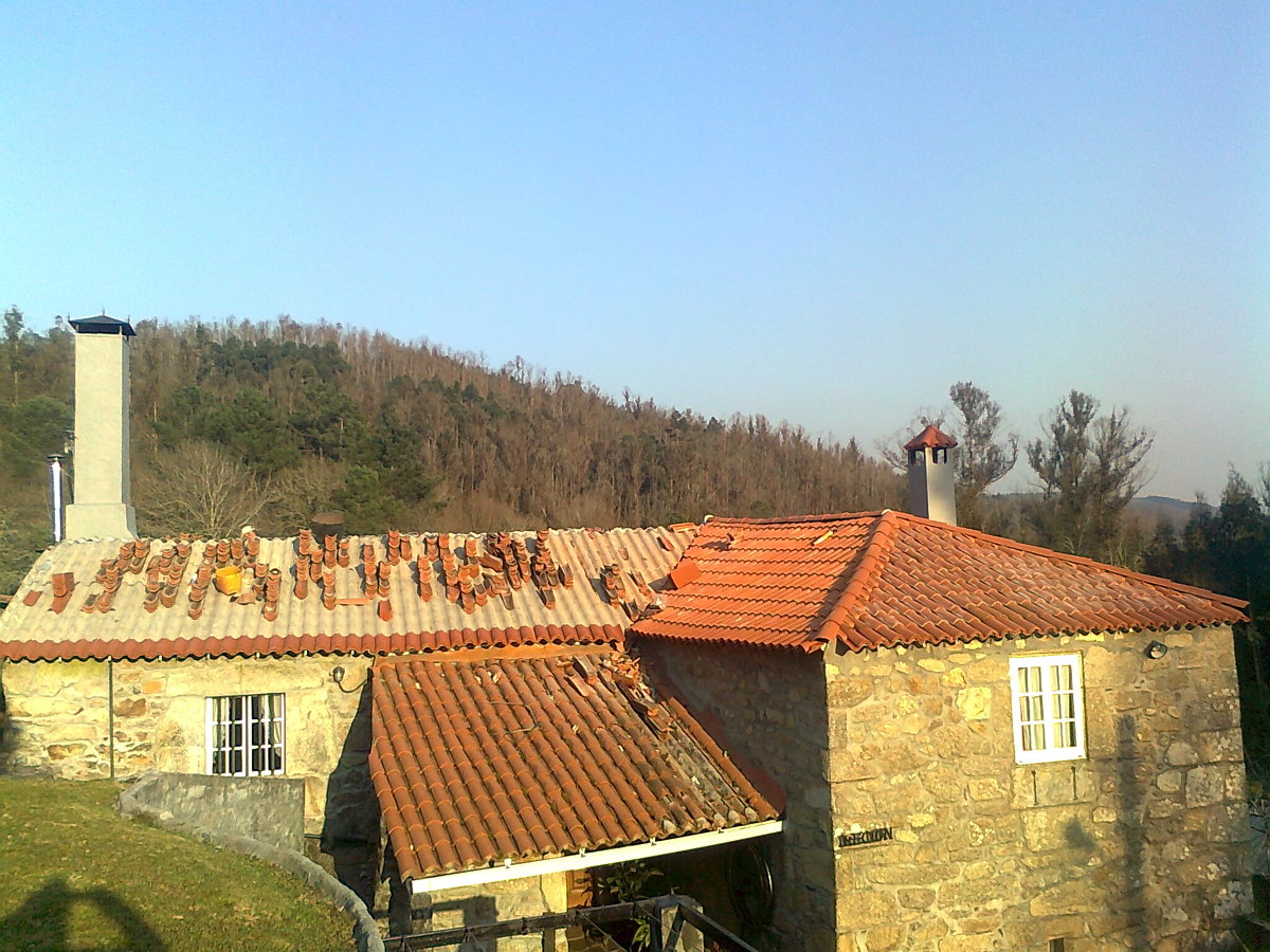 tejado en irixoa