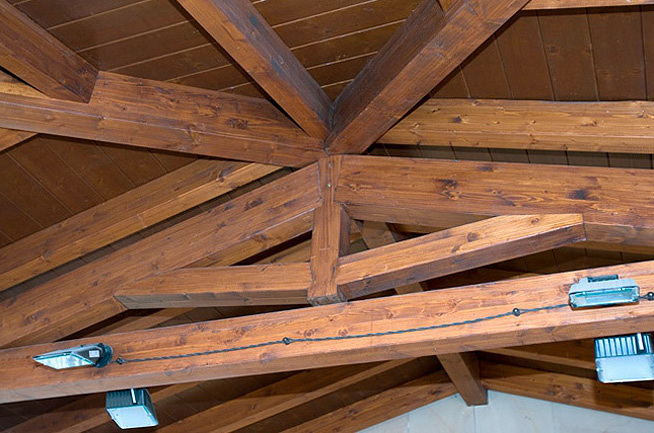 Tejado encuentro de cercha