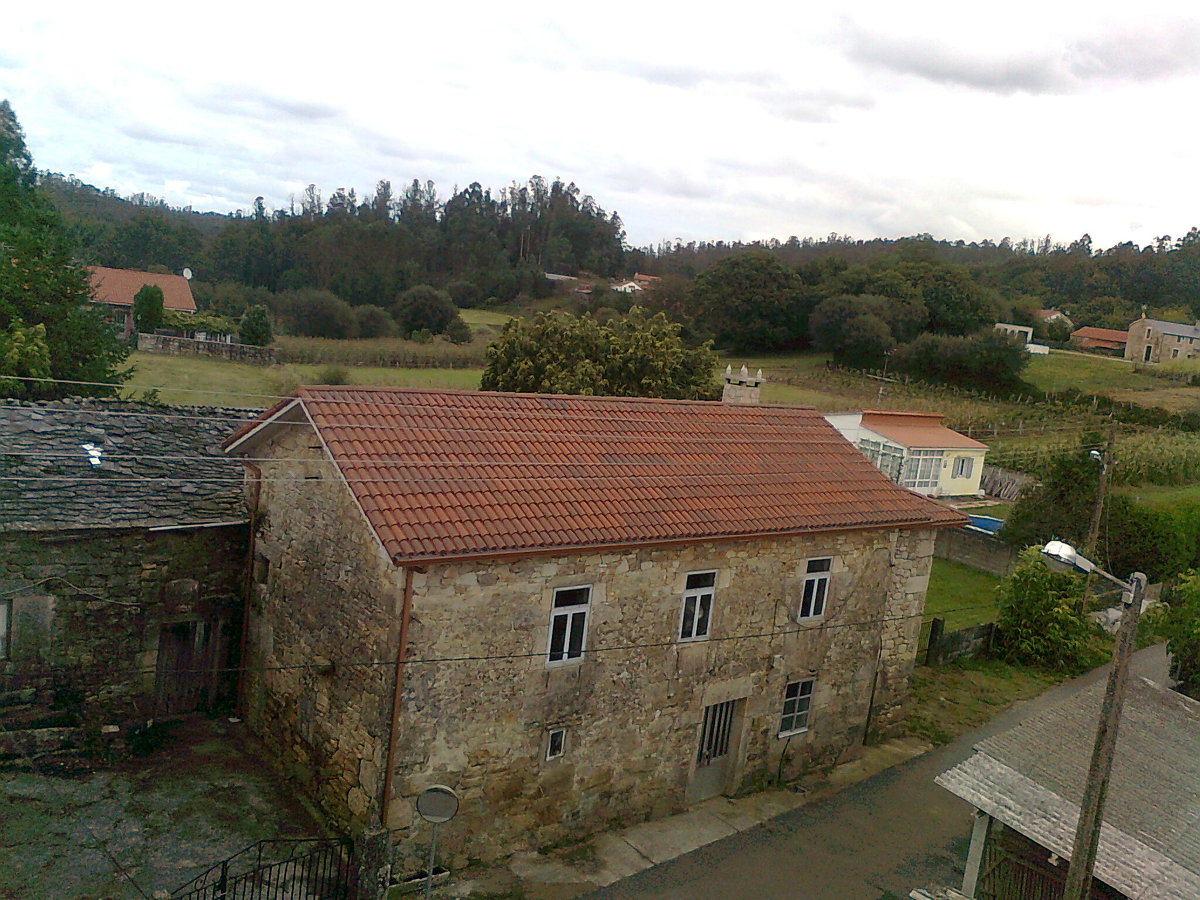 tejados con teja y  uralita