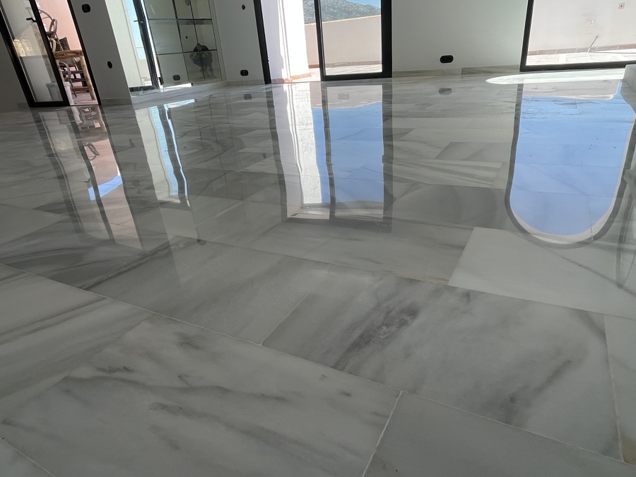 Pulimentación suelo mármol