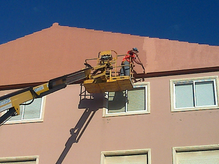 Terminación en fachada.