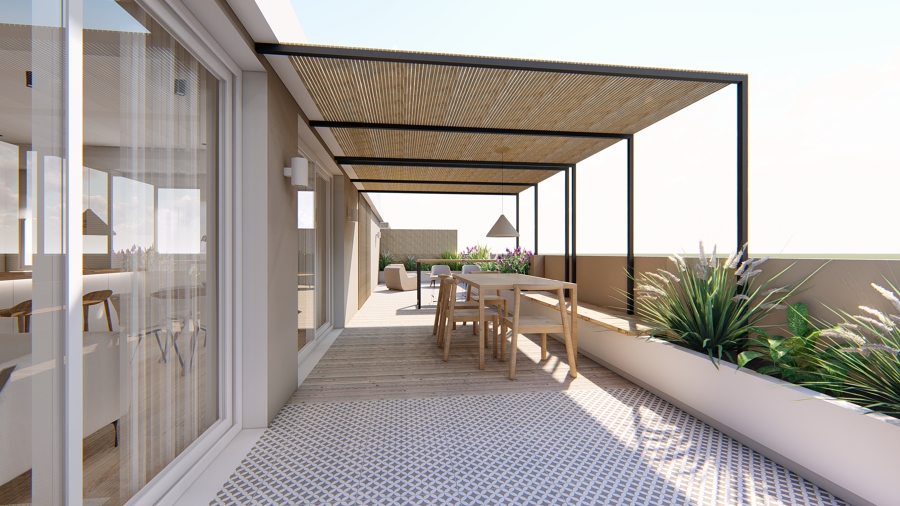 Terraza mediterránea