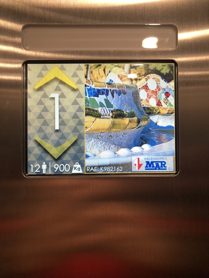 Display para botonera de cabina