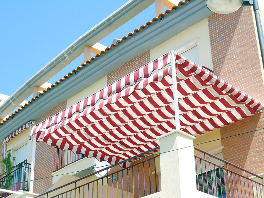 toldo plano con estructura de 50x50