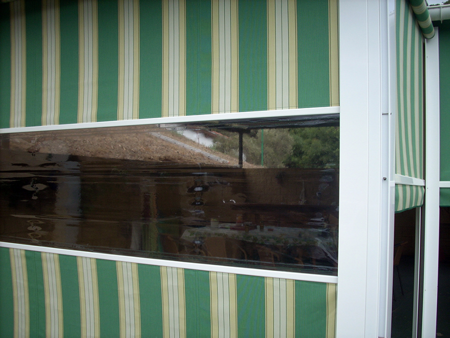 toldo quitaviento o cortaviento