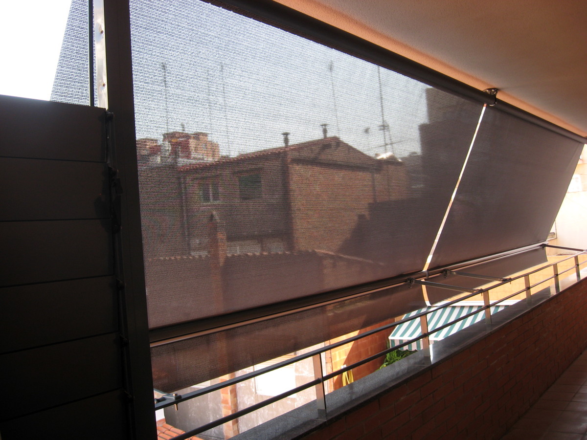 Toldos telónes/stor con tejido soltis