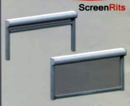 Toldos Verticales con Cofre y Guías. Con Cremallera en la Guía