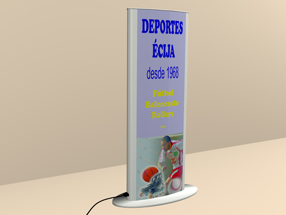 Totem luminoso dos caras