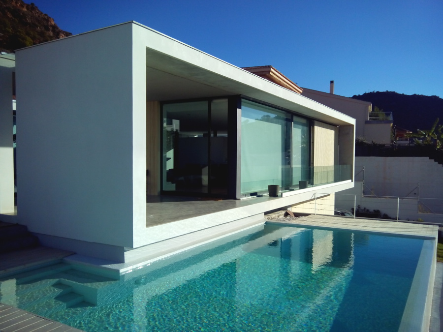 Trabajo de pintura en fachada