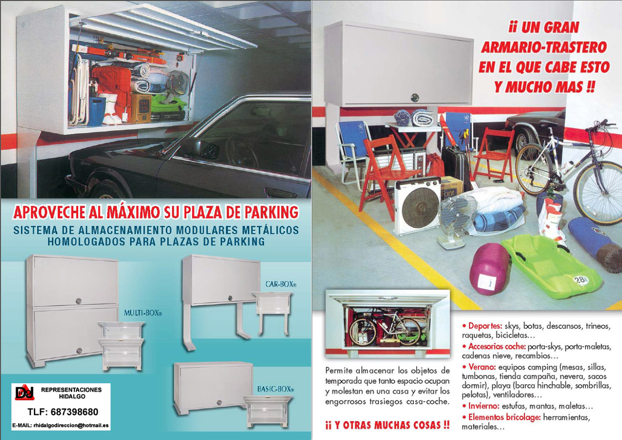 TRASTEROS MODULARES PLAZAS DE GARAJE