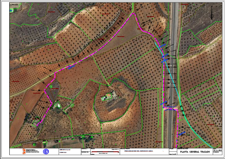 Trazado Canalización Hidraulica