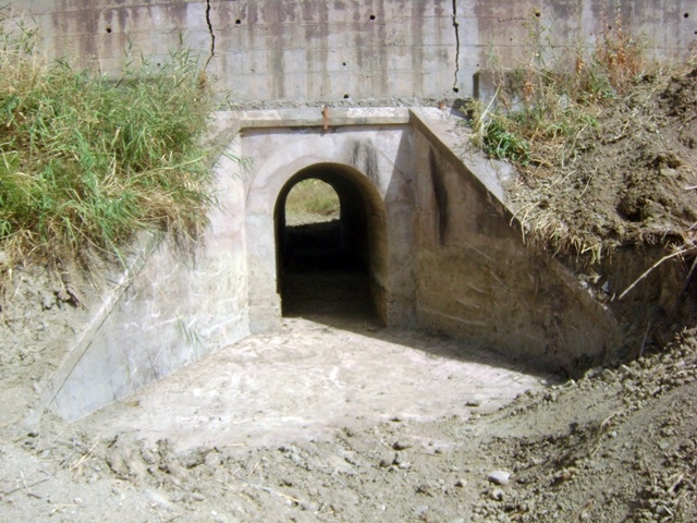 Túnel terminado de limpieza de fangos