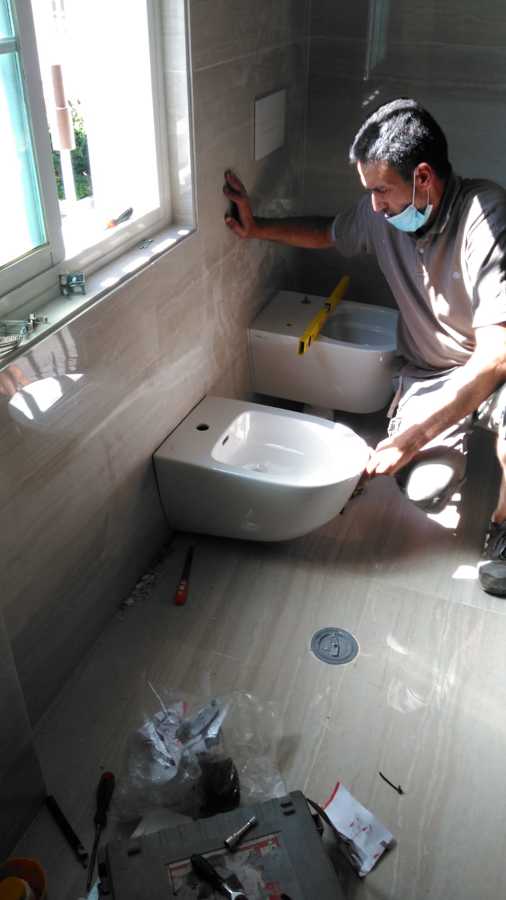 Colocación sanitarios