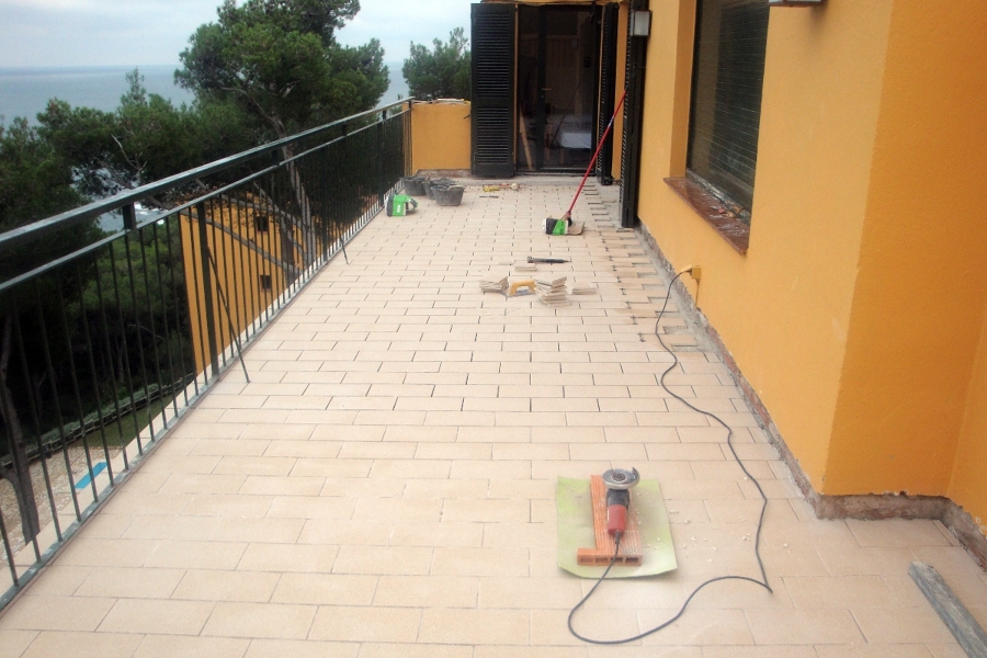 una terraza paso a paso