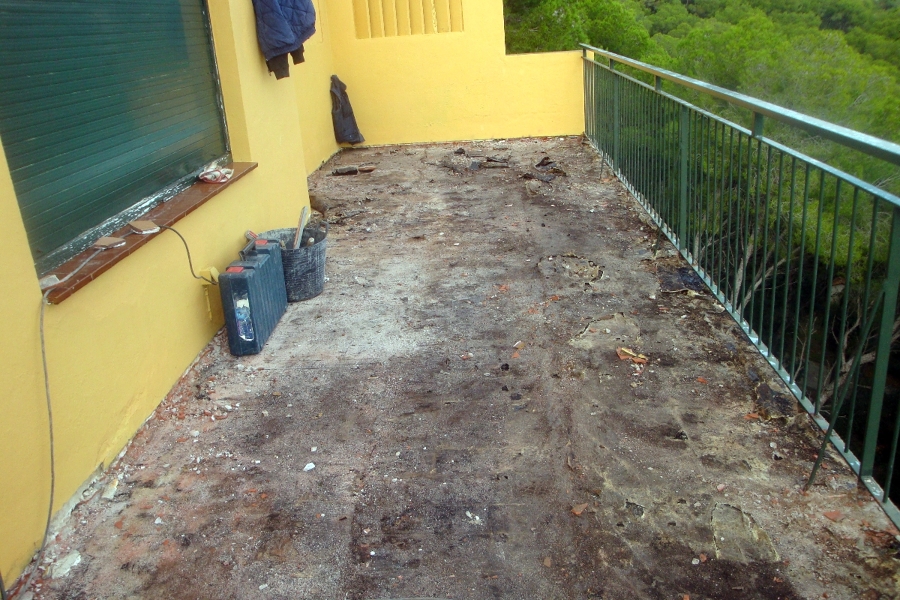 una terraza paso a paso