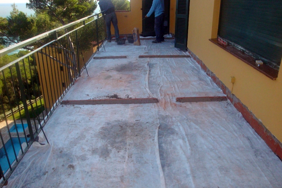 una terraza paso a paso