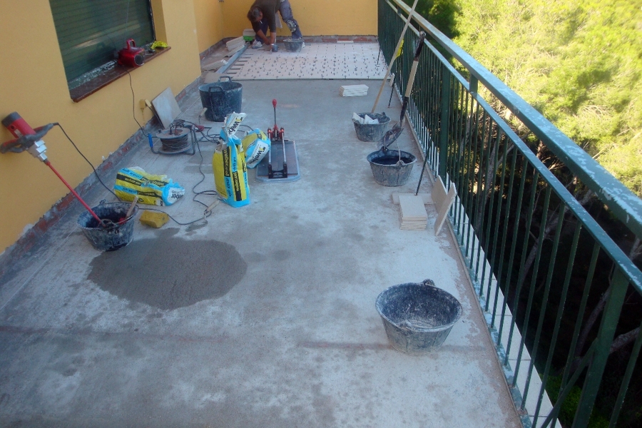 una terraza paso a paso