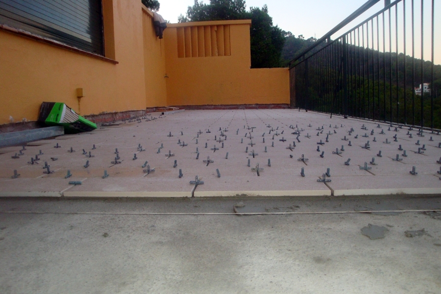 una terraza paso a paso